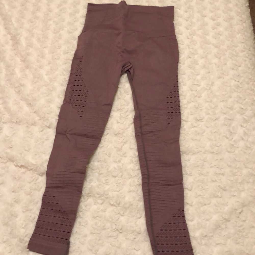Plum colored leggings